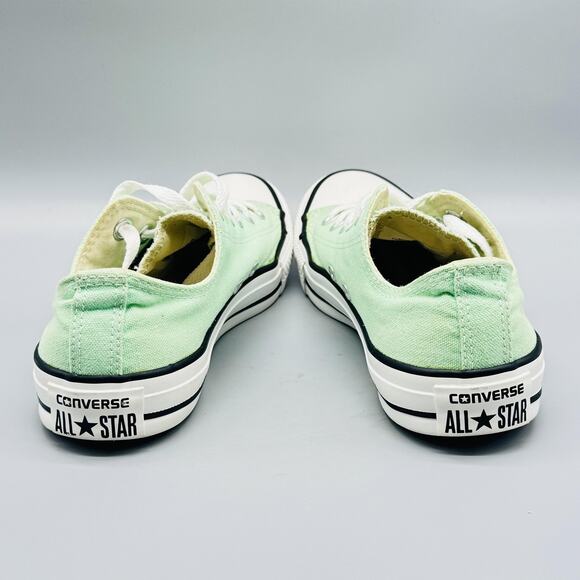 Converse Shoes Womens 7 Mint Green Canvas Low Top Chuck Taylor All Star Sneaker - Picture 8 of 12